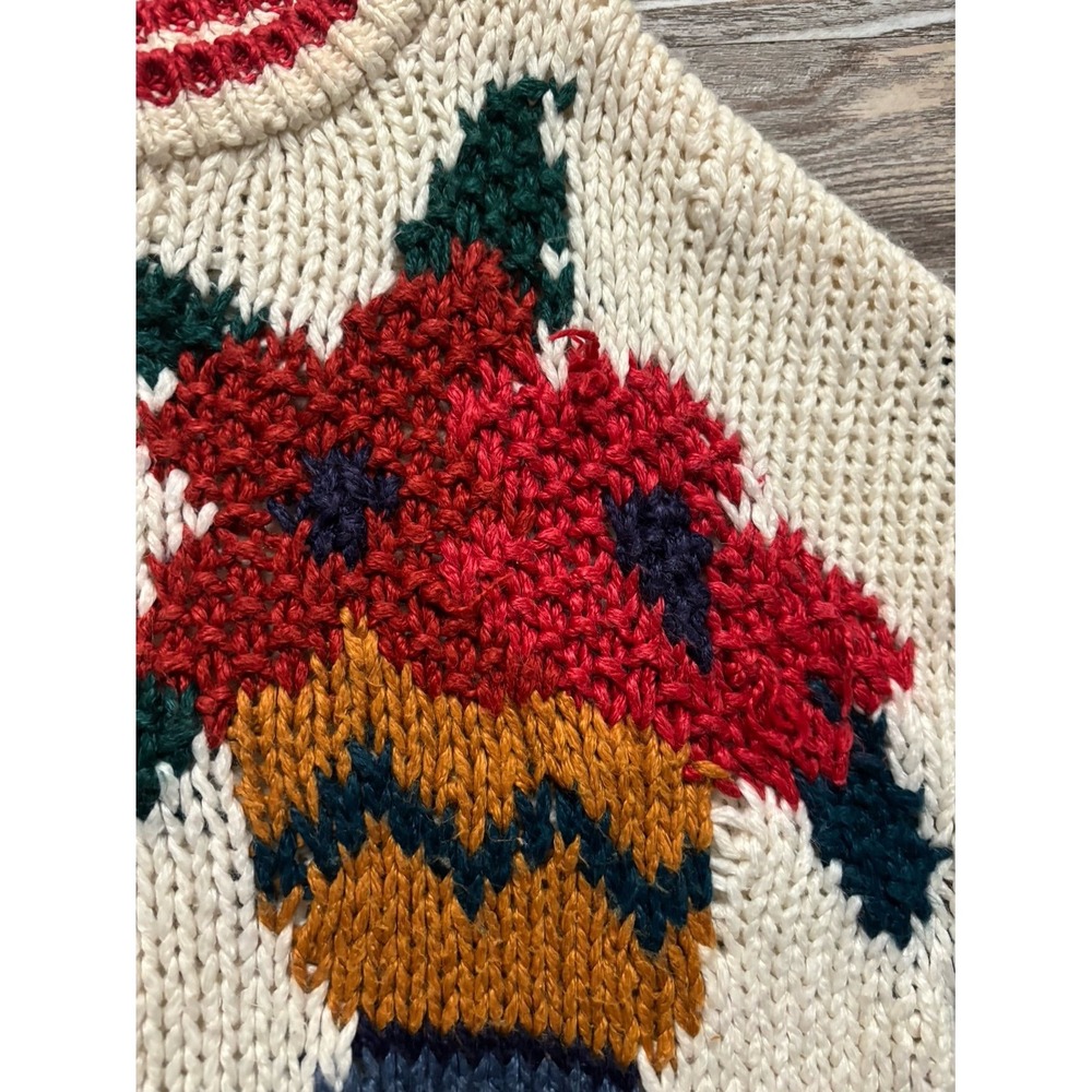 Vintage NUGGETS 1993 knitted crewneck sweater size large - Picture 6 of 11